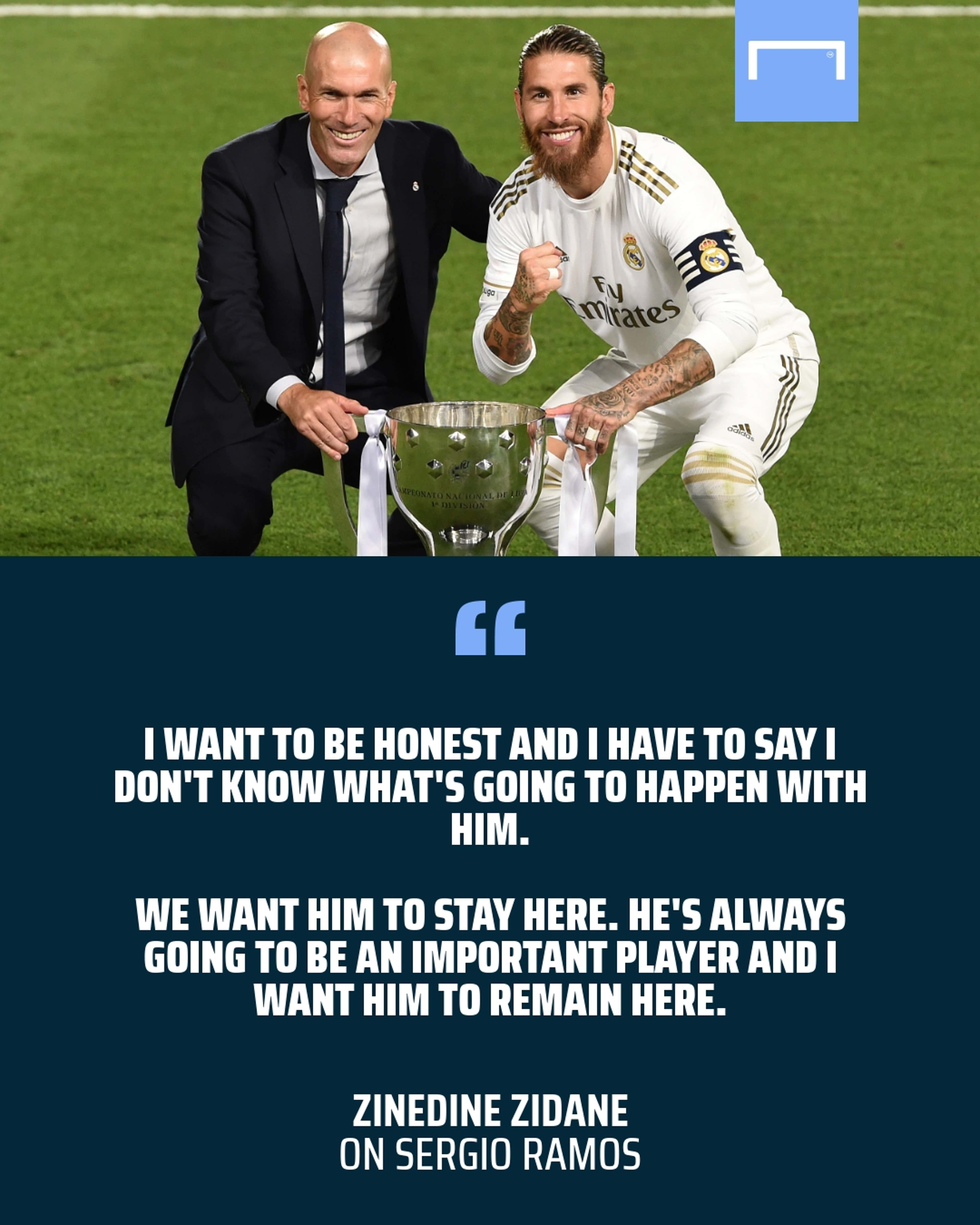 Zinedine Zidane Sergio Ramos Real Madrid quote GFX