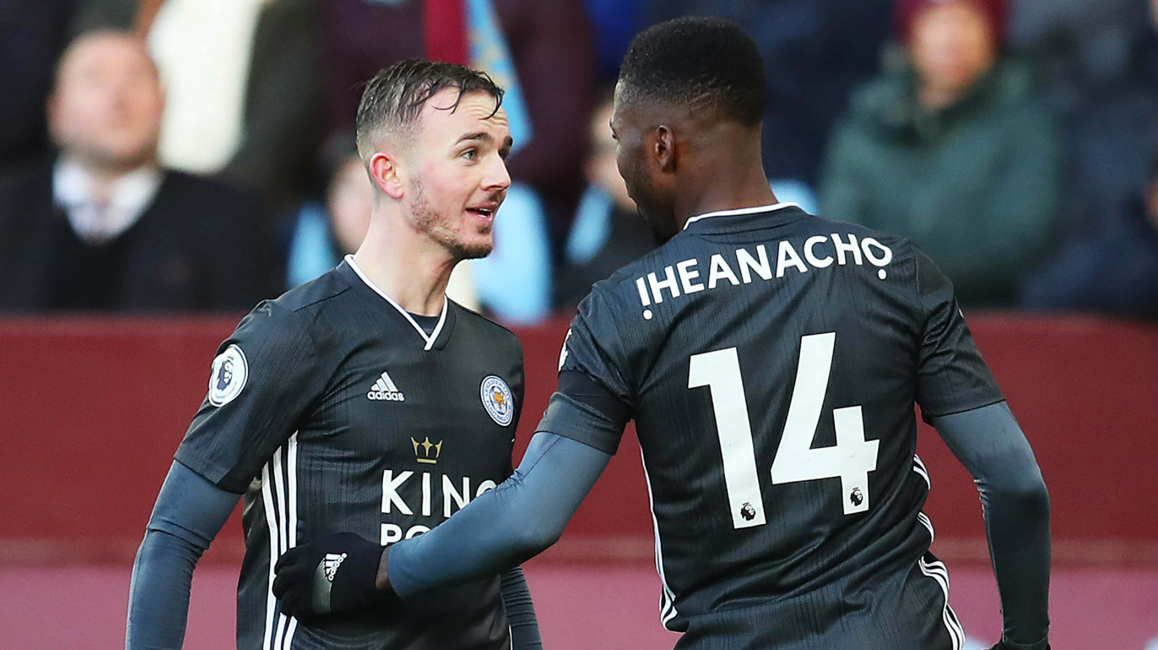 Kelechi Iheanacho James Maddison Aston Villa vs Leicester 2019-20
