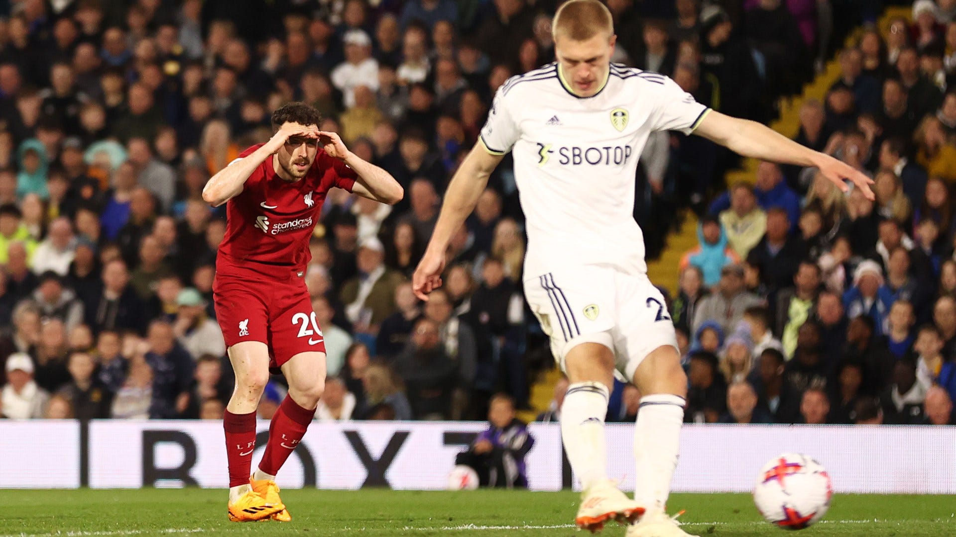 Liverpool player ratings vs Leeds Diogo Jota finally scores! Forward ends year-long goal drought as Reds run riot Goal US