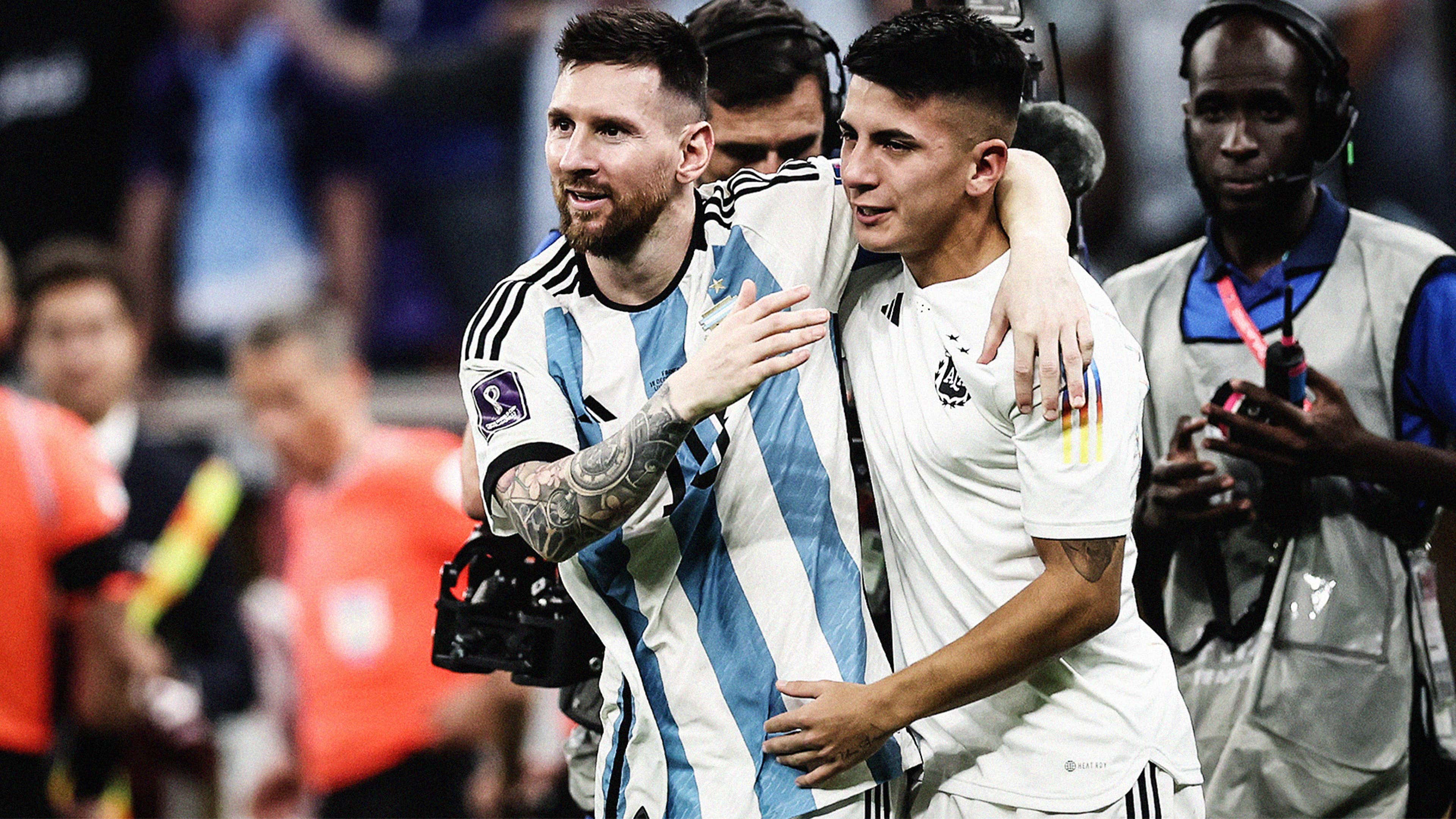 Thiago Almada Lionel Messi Argentina 2022 World Cup HIC 16:9