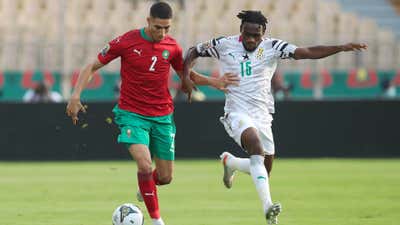 Joseph Paintsil Achraf Hakimi Ghana Morocco Afcon 2021