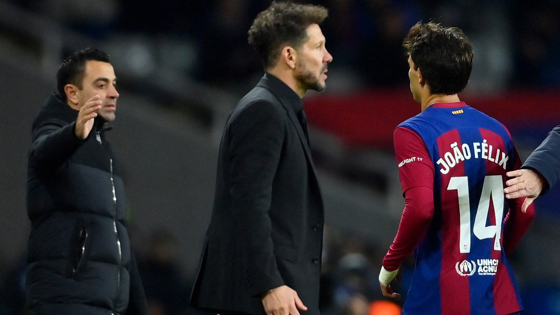 No love lost between Joao Felix and Diego Simeone! Atletico Madrid boss completely blanks Barcelona forward after feisty clash against parent club