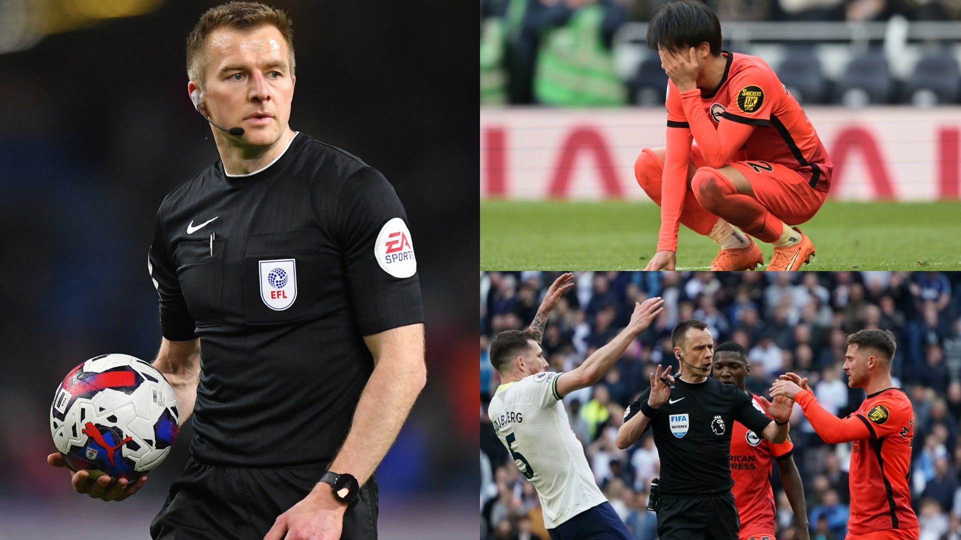Another Premier League referee punished! Michael Salisbury suspended for controversial penalty decision in Tottenham vs Brighton match Goal US