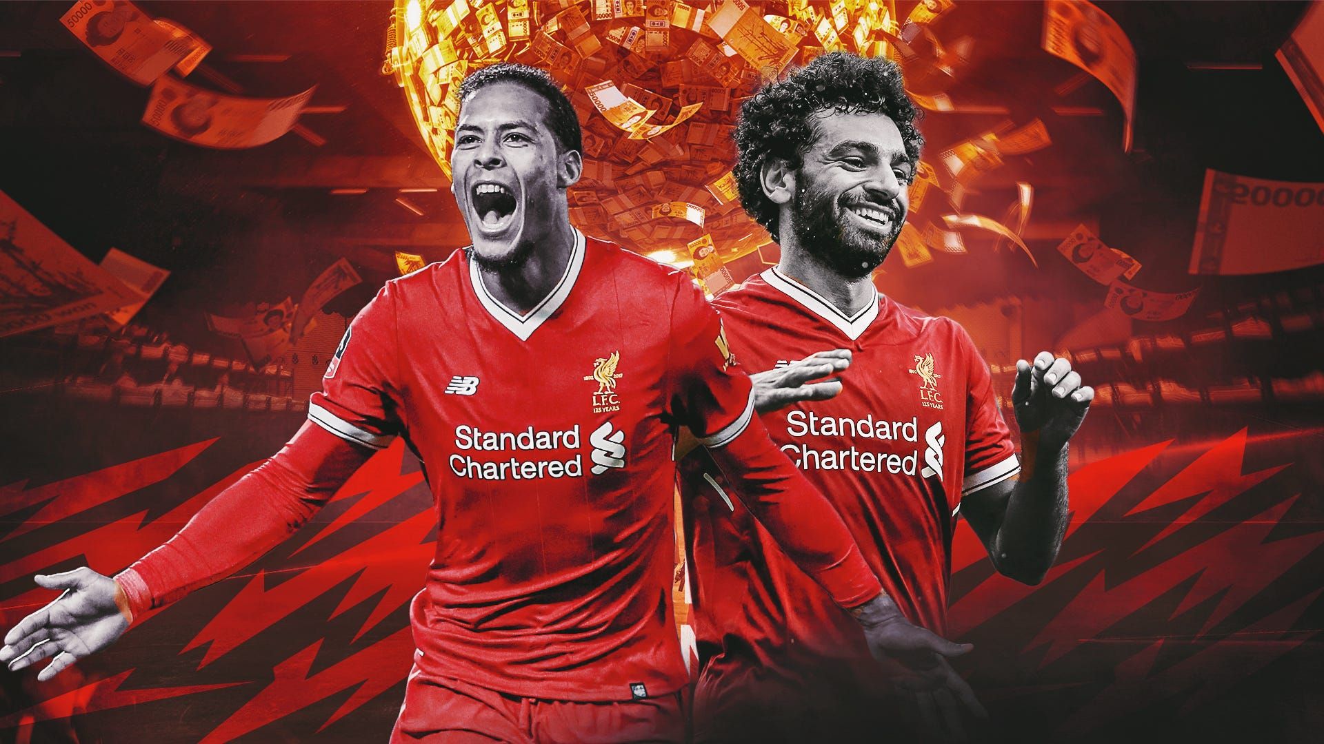 Liverpool stars hot sale on shirt