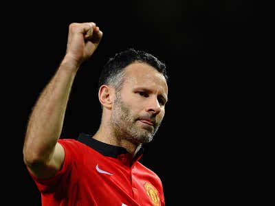 Ryan Giggs Manchester United Olympiacos Champions League 03192014