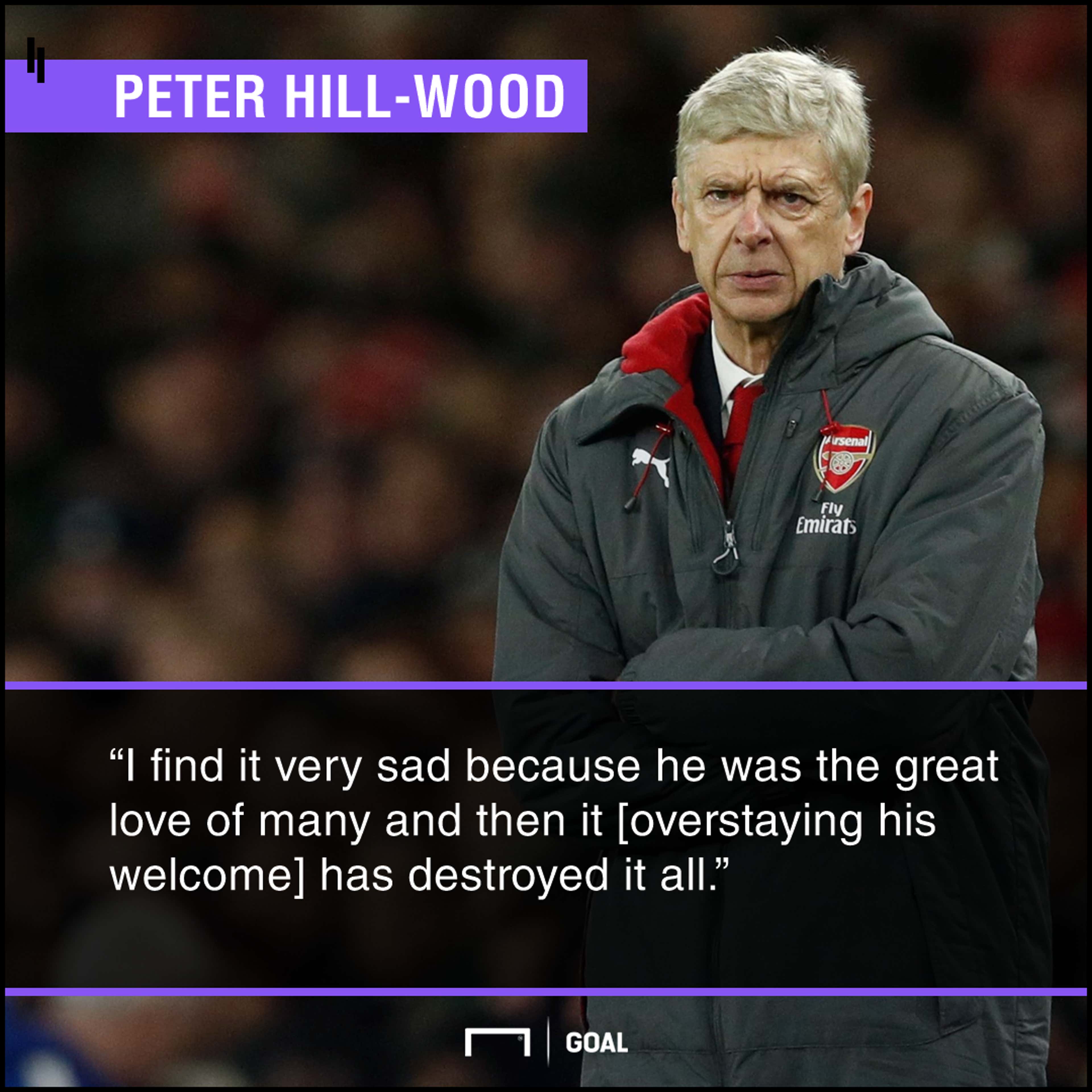 Arsene Wenger outstayed welcome Peter Hill-Wood