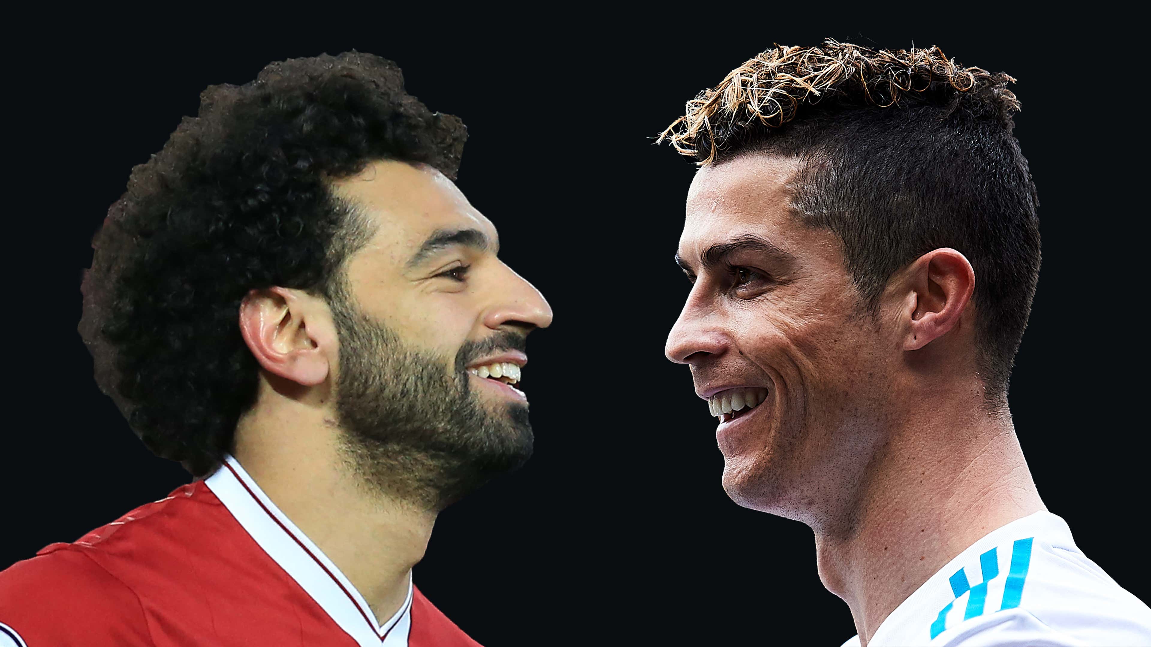 Comparado a Cristiano Ronaldo, Salah tem transformação física