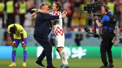 Luka Modric celebrates. 