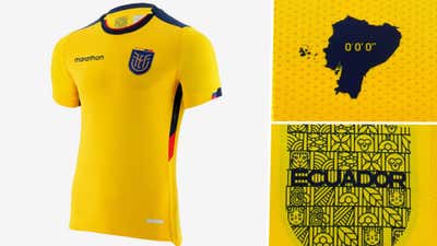 Ecuador home kit World Cup 2022