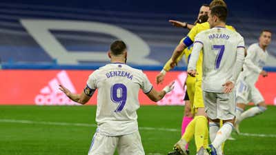 Karim Benzema Real Madrid vs Cadiz La Liga 2021-22