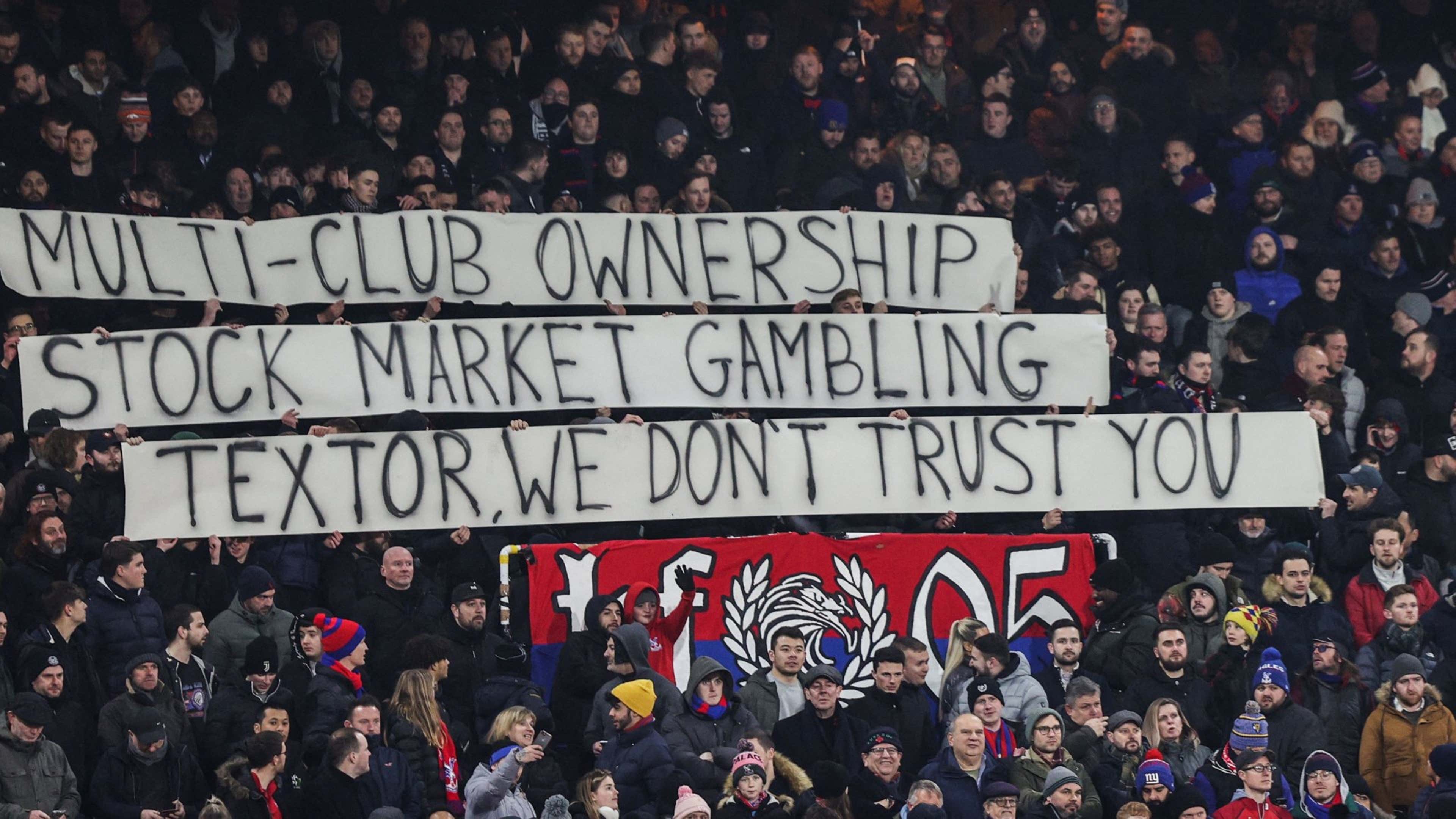 Crystal Palace fan protests