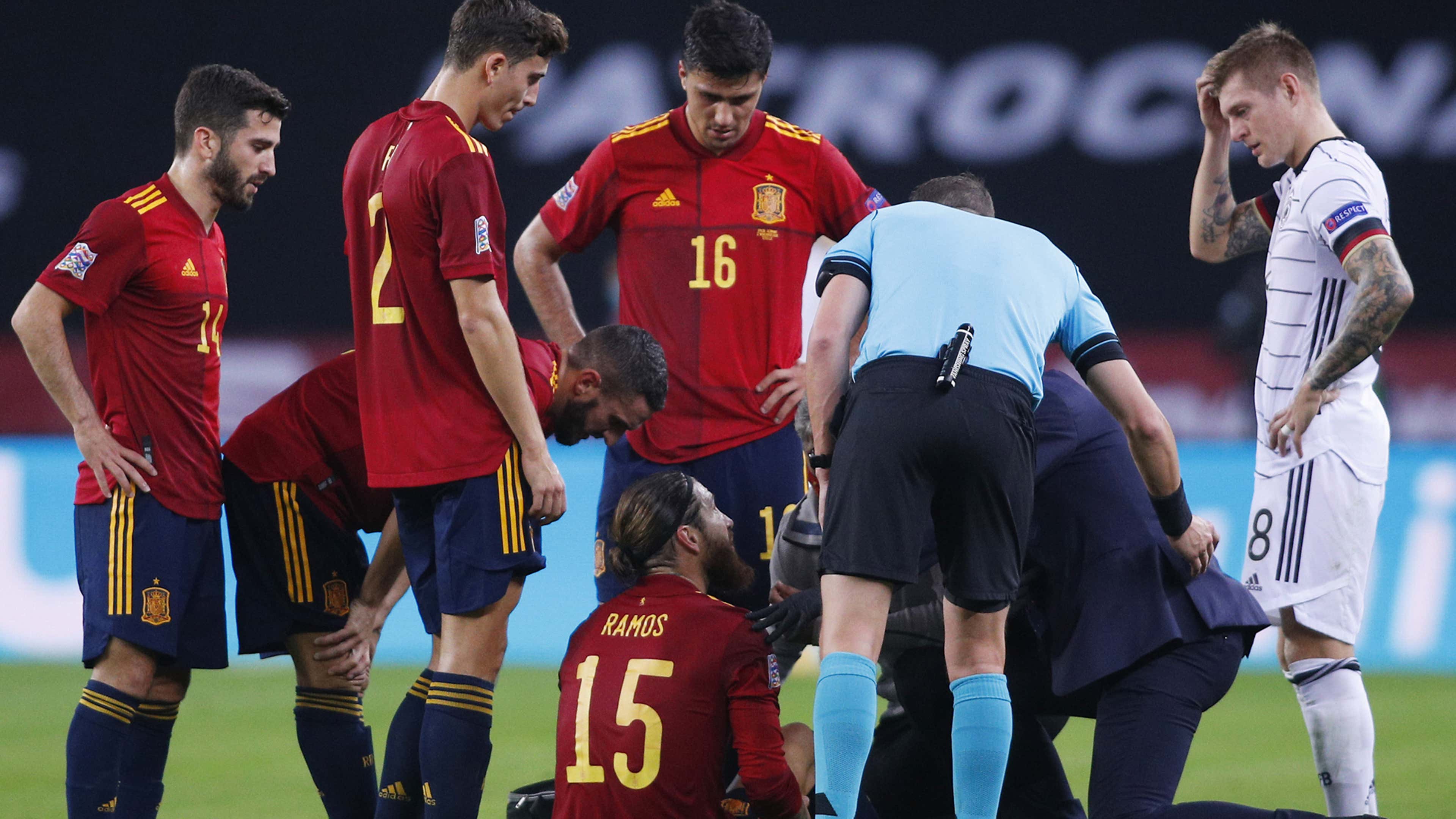 Ramos, lesión (España vs. Alemania)