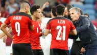 carlos queiroz - mohamed sherif - zizo - mostafa fathy - egypt jordan arab cup 2021